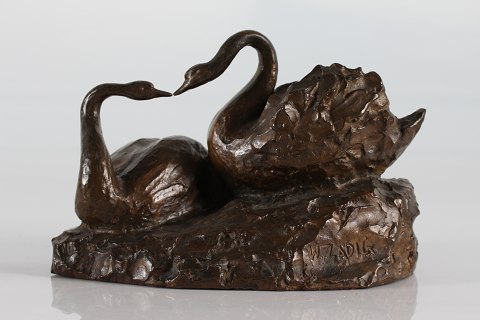W. Zadig
Bronceskulptur svanepar