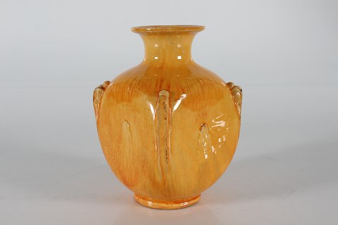 Herman A. KählerArt DecoVase m/uranglasur